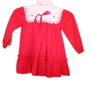 Vintage Bryan girls size 4T Christmas dress